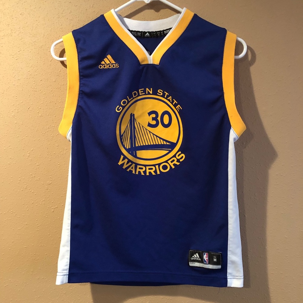 Youth Med adidas Curry Jersey NBA Warriors